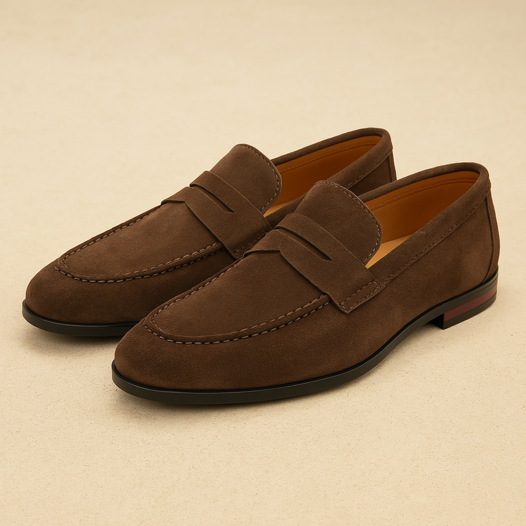 Casual Penny Loafers van Suède voor Heren