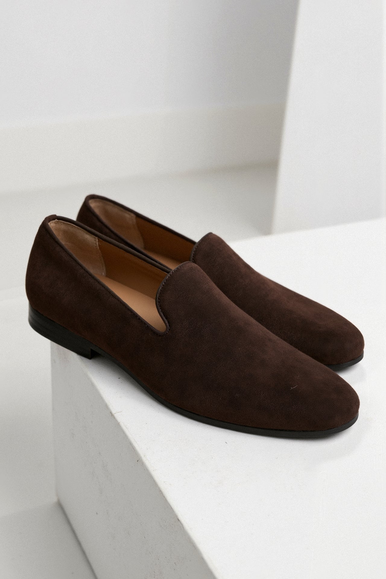 Bruine Suède Loafers voor Heren