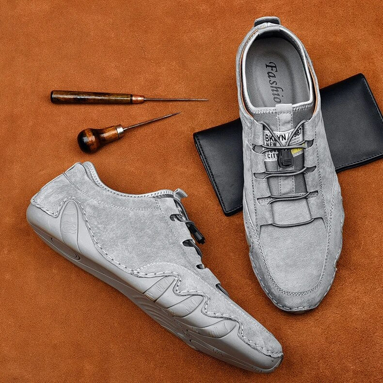 Comfortabele Leren Loafers met Orthopedische Ondersteuning voor Heren