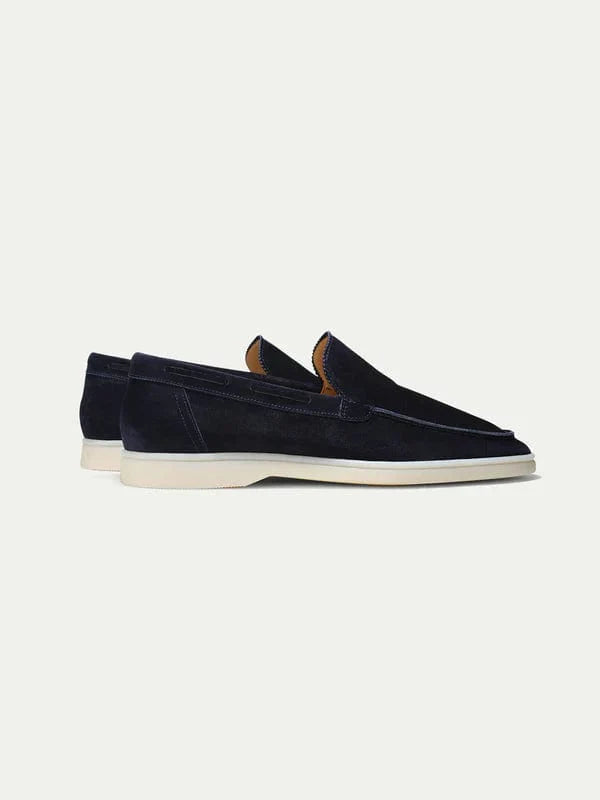 Navy Suède Loafers voor Heren