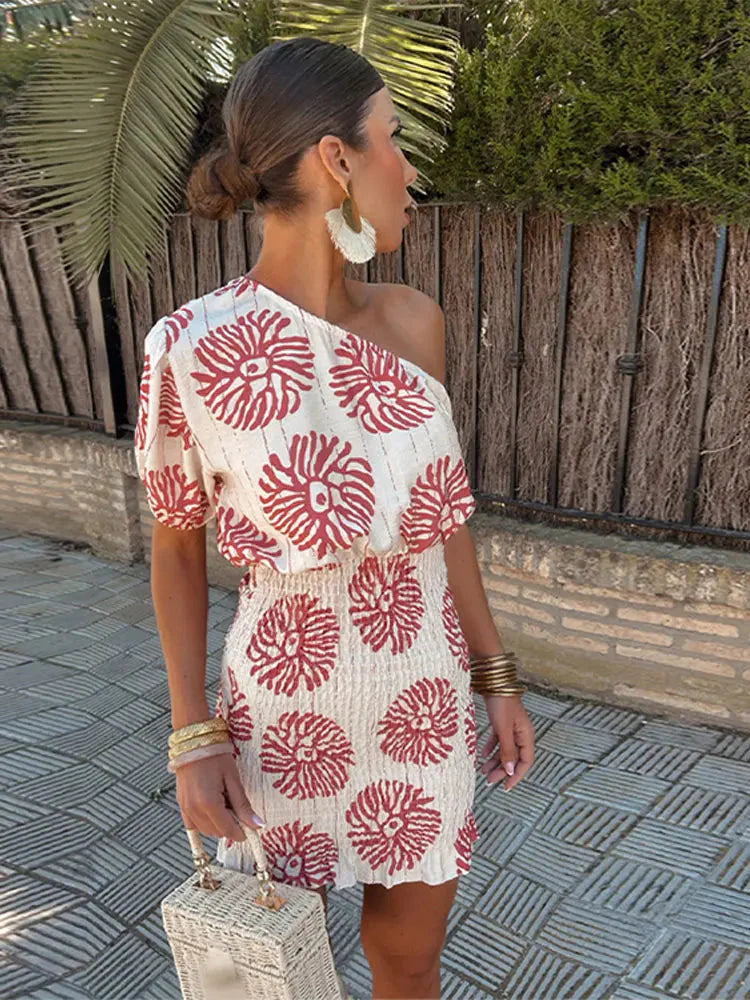 Lily Off-Shoulder Midi Jurk