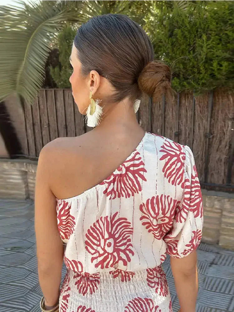 Lily Off-Shoulder Midi Jurk