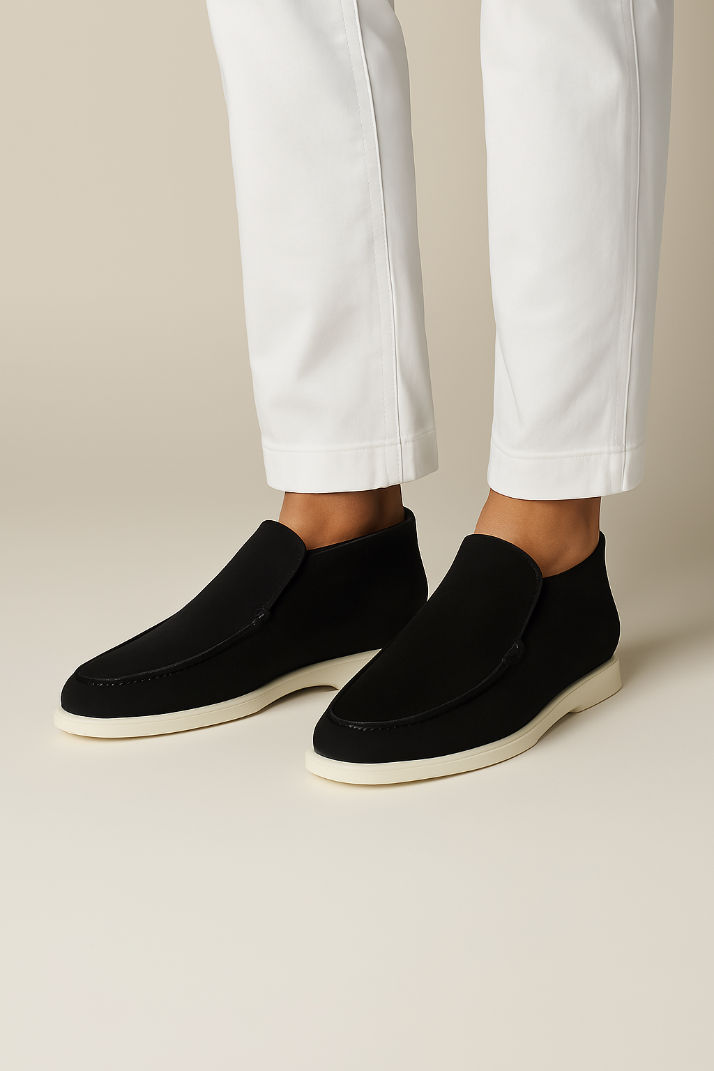 Suède Loafers met Ronde Neus voor Heren