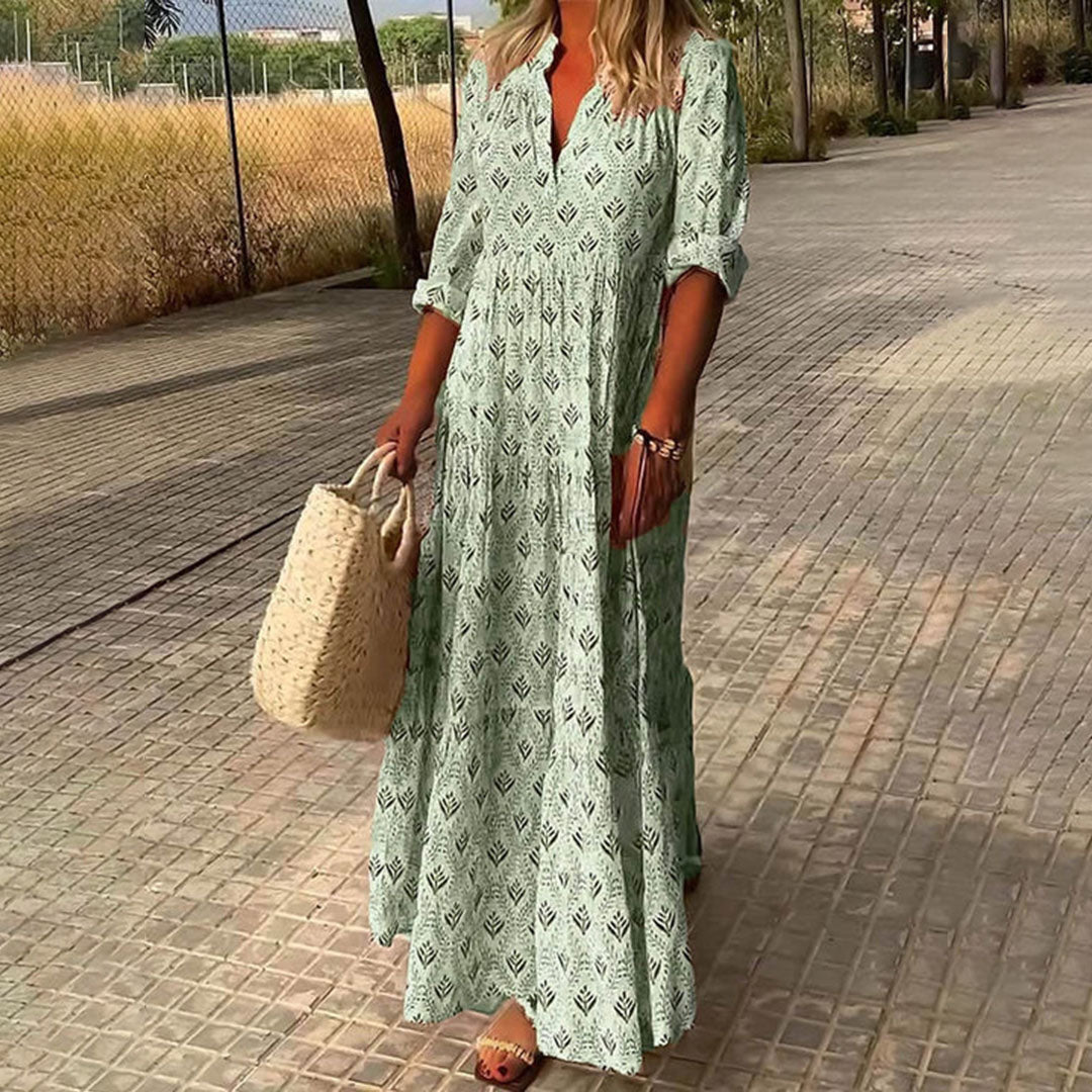 Boho Maxi Jurk met Zwierige Pasvorm voor dames