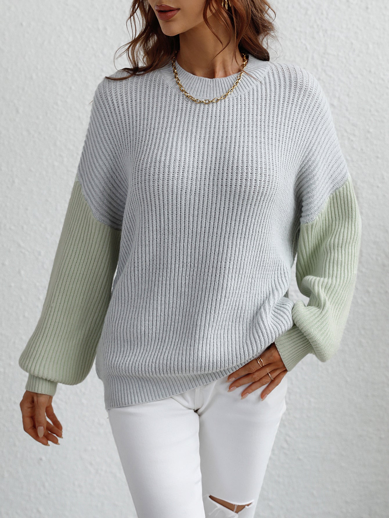 Olivia Colourblock Sweater | Long Sleeve Sweater