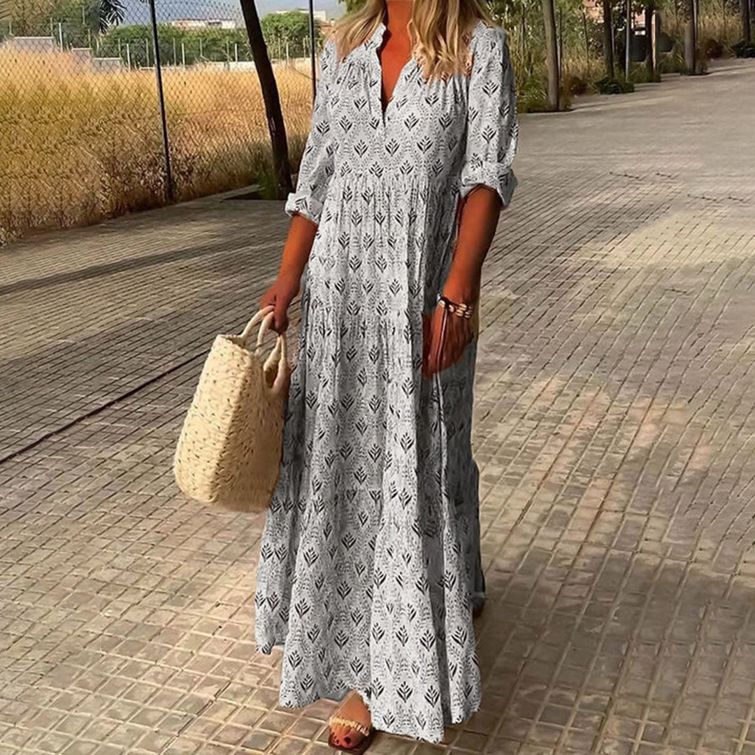 Boho Maxi Jurk met Zwierige Pasvorm voor dames