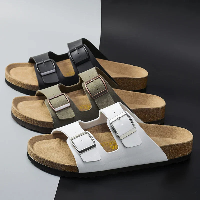 Stijlvolle Heren Leren Sandalen