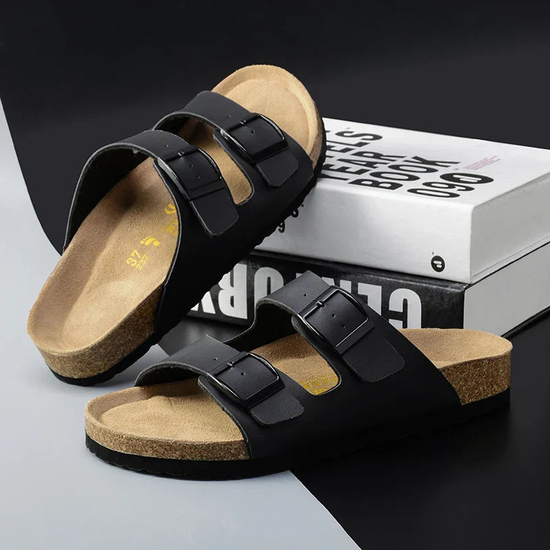 Stijlvolle Heren Leren Sandalen