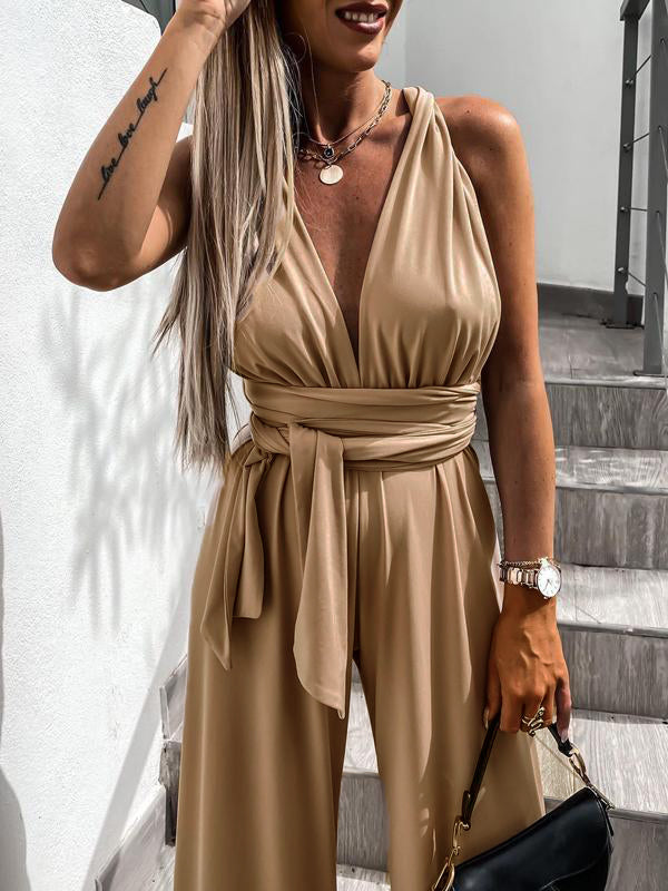 Stijlvolle jumpsuit met wijde pijpen voor dames