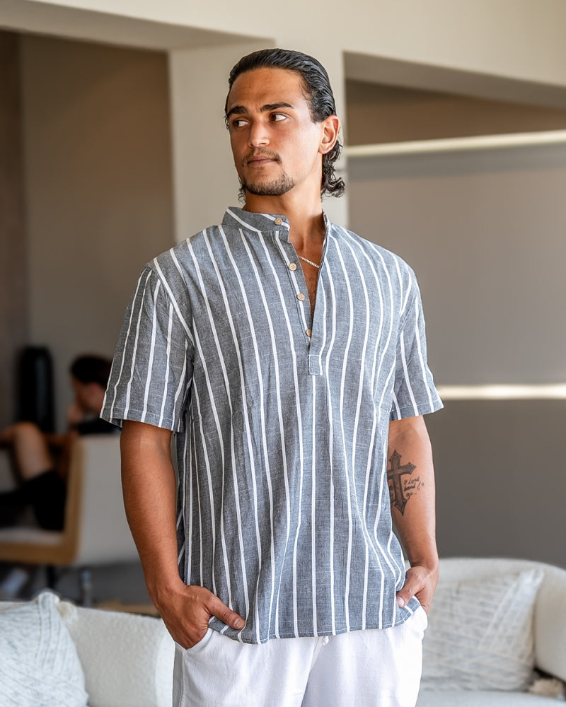 Poloshirt met Nautische Uitstraling voor Heren
