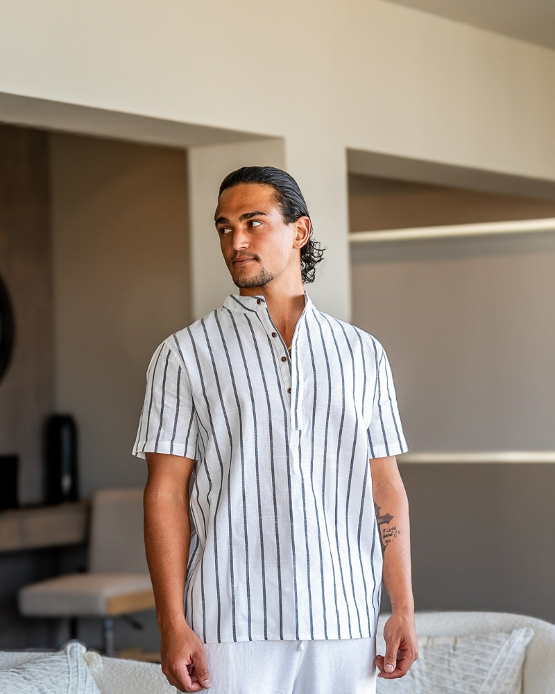 Poloshirt met Nautische Uitstraling voor Heren