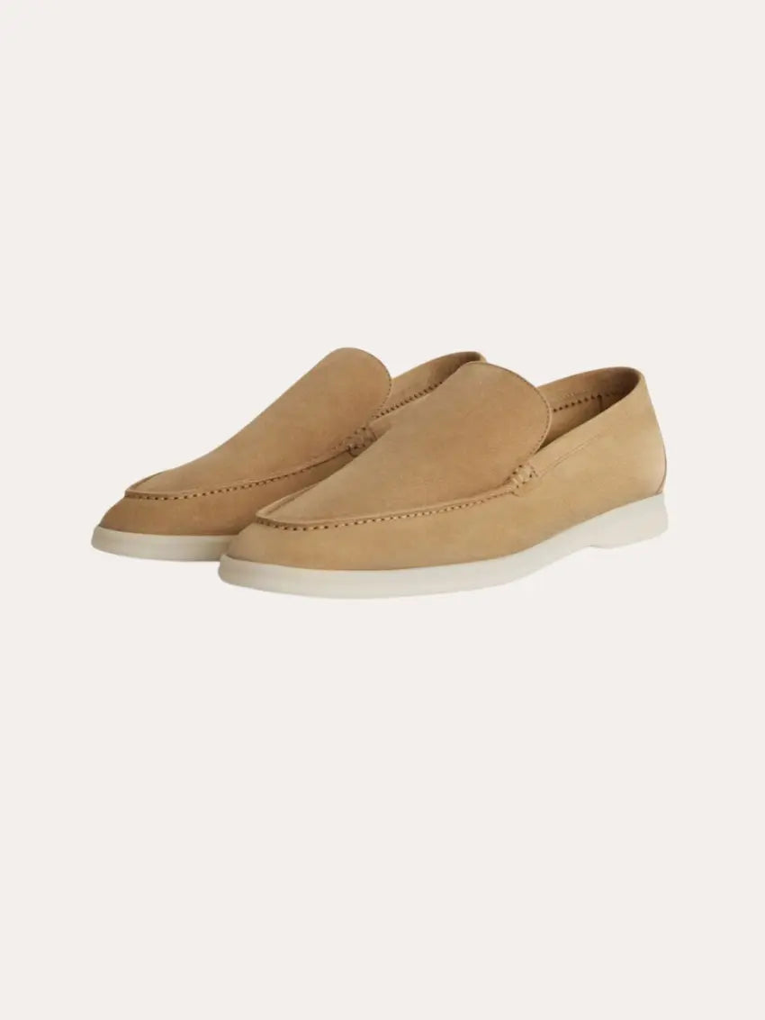 Klassieke Khaki Suède Loafers voor Heren