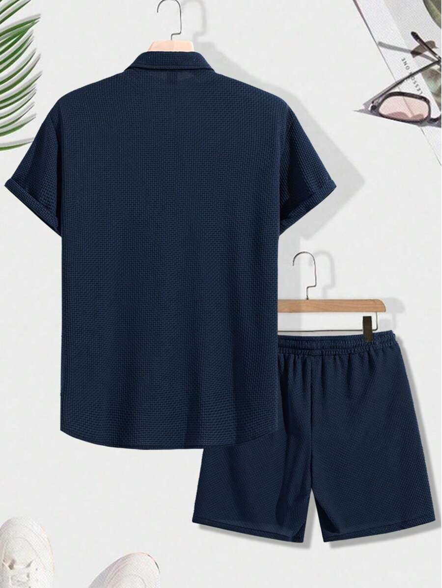 Textuur Zomerset met Overhemd voor Heren