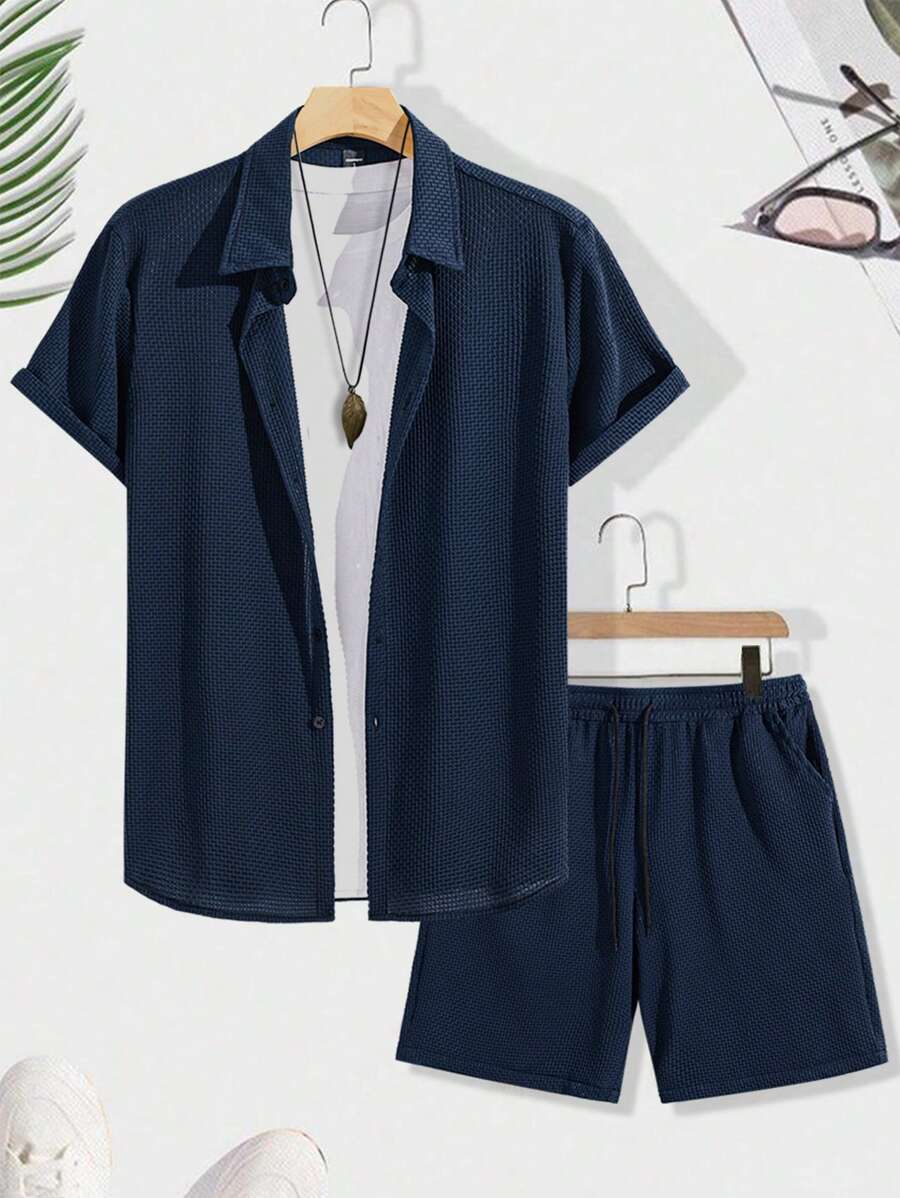 Textuur Zomerset met Overhemd voor Heren