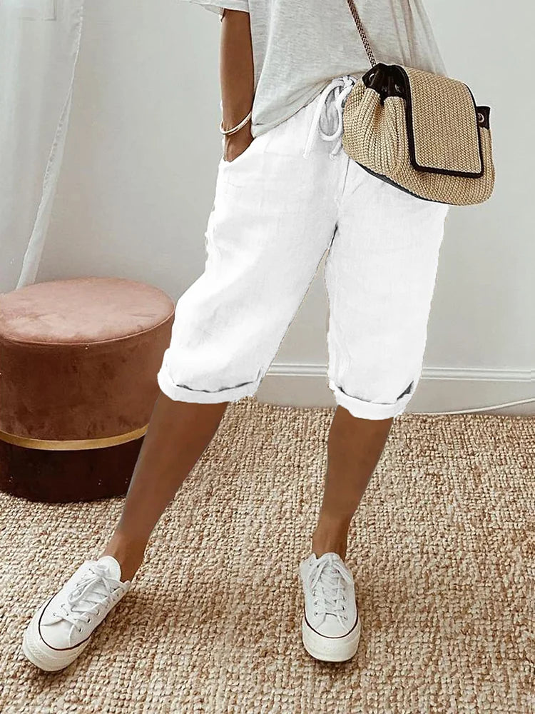 Stijlvolle Dames Linnen Shorts – Perfect voor Warm Weer