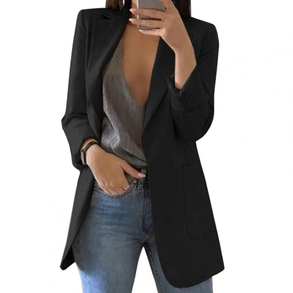 Stijlvolle Dames Blazer met Verfijnde Pasvorm
