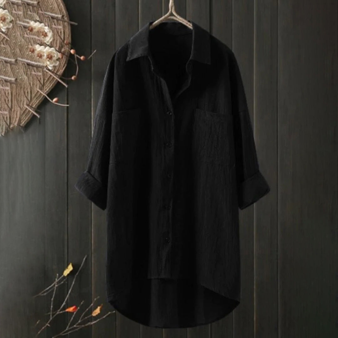 Elegante Dames Hemd met Knopsluiting Detail