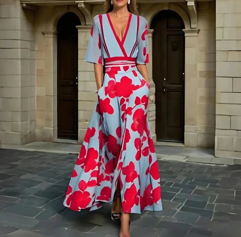 Elegante Bloemen Maxi Jurk voor dames
