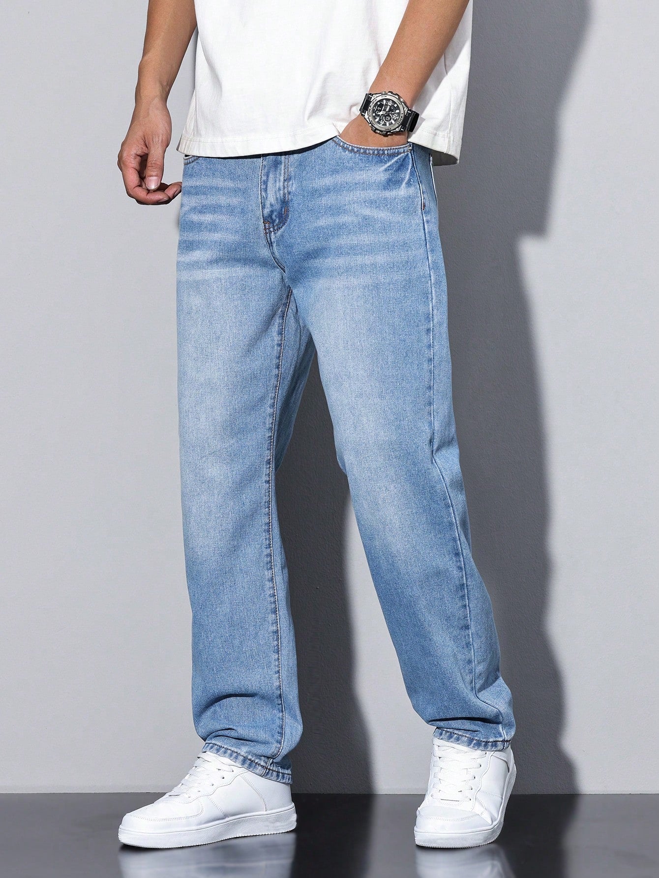 Casual Jeans met Meerdere Zakken voor Heren