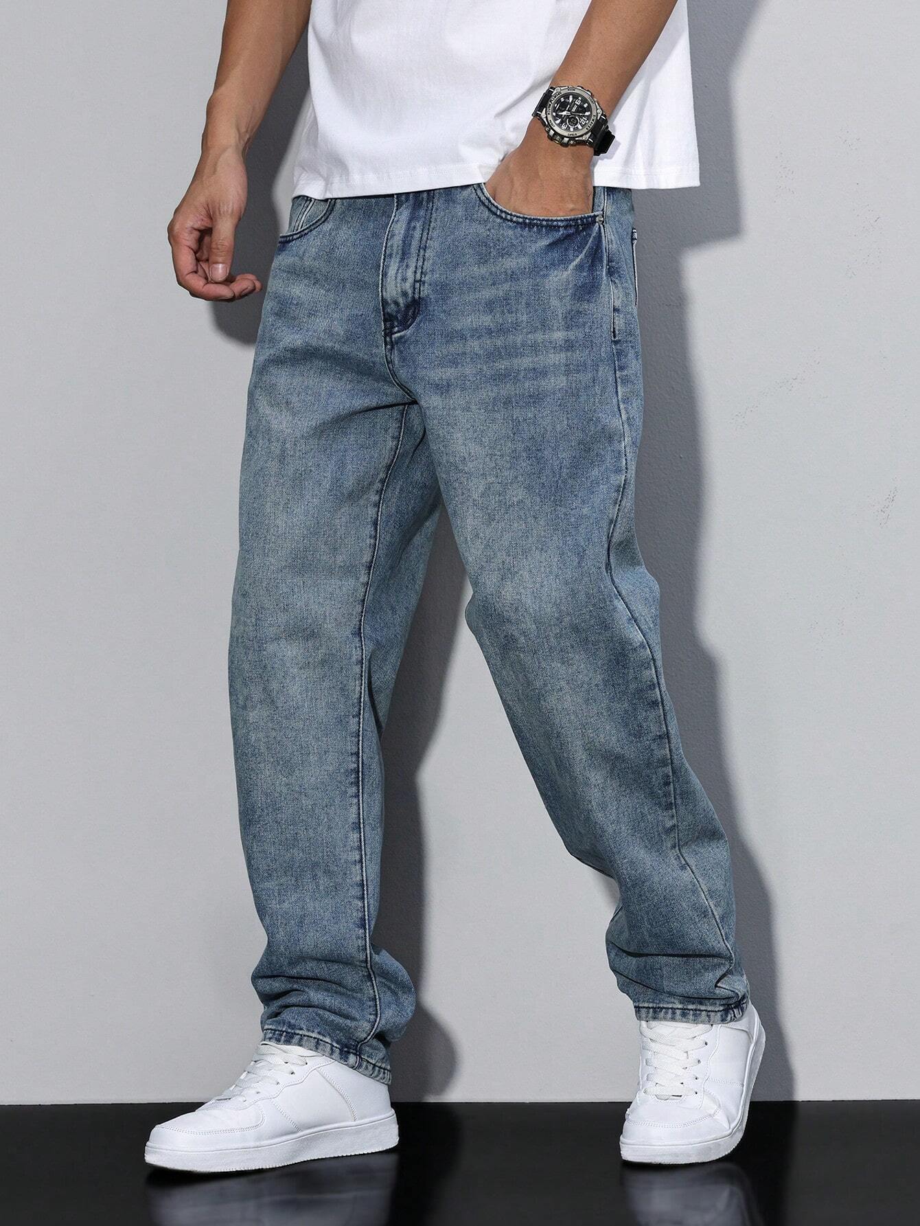 Casual Jeans met Meerdere Zakken voor Heren