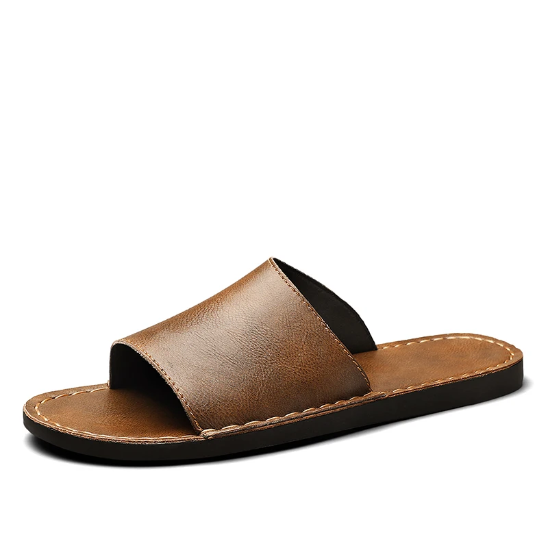 Italiana Stijlvolle Leren Sandalen voor Heren