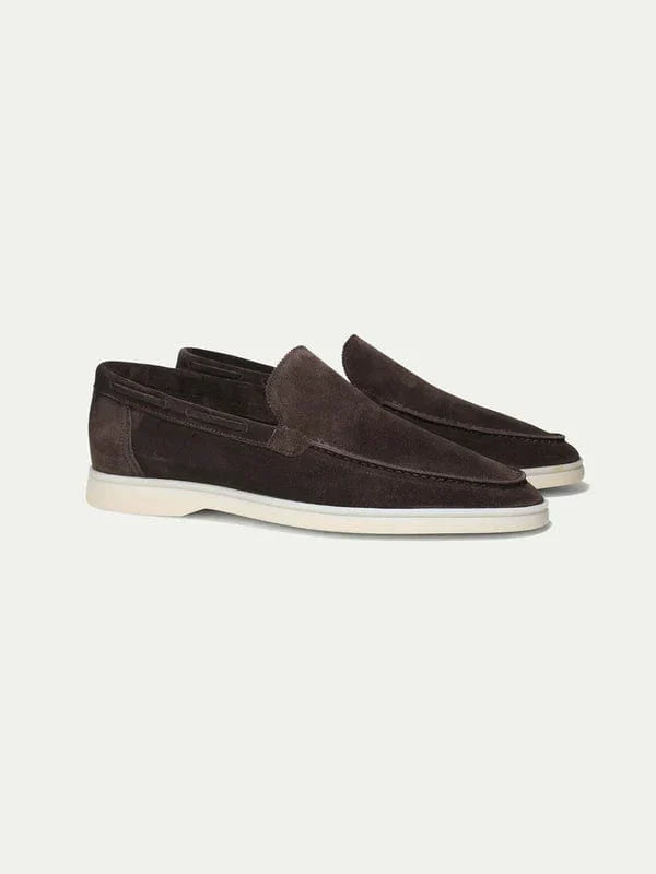 Donkerbruine Katoenen Loafers voor Heren