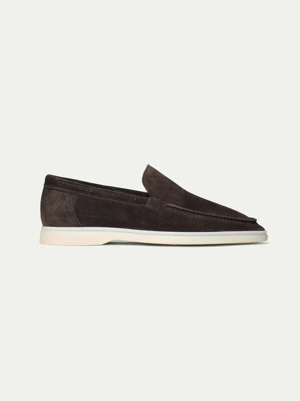 Donkerbruine Katoenen Loafers voor Heren