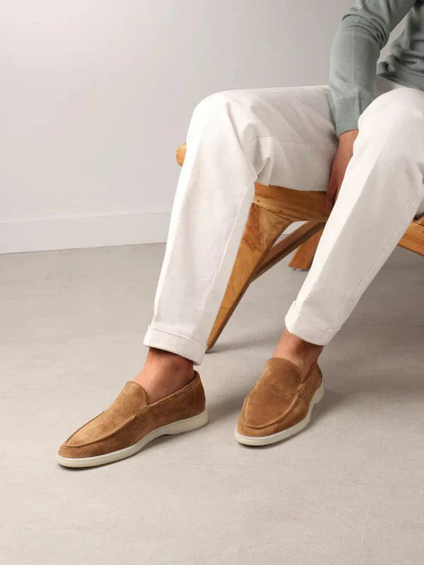 Tijdloze Bruin Suède Loafers voor Heren