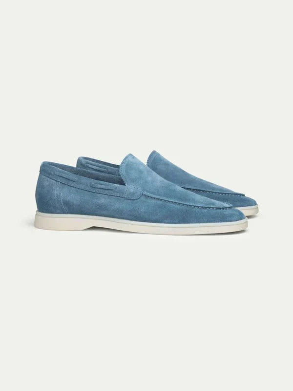 Zachte Lichtblauwe Loafers voor Heren