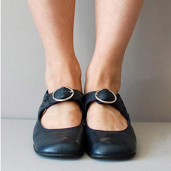 Klassieke leren sandalen voor dames