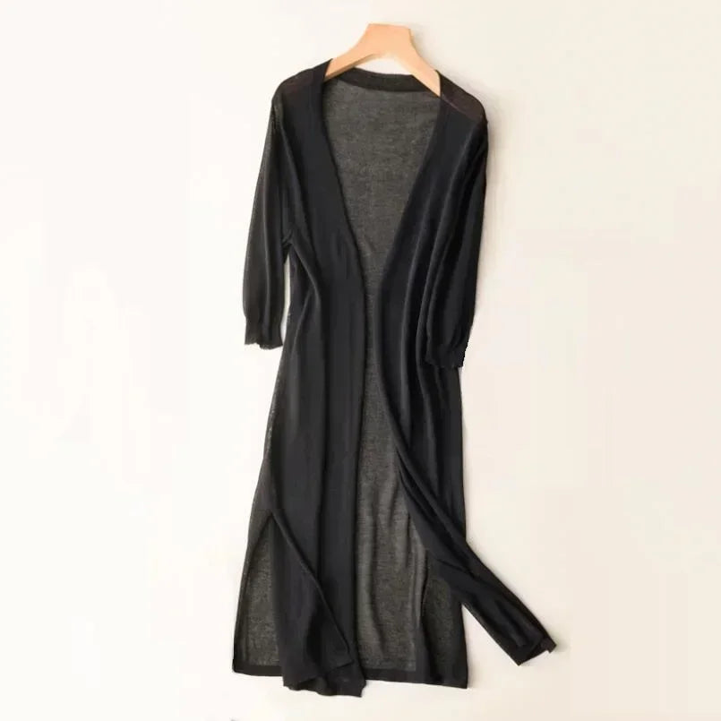Stijlvolle Comfortabele Lange Cardigan voor Dames