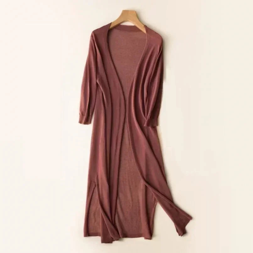 Stijlvolle Comfortabele Lange Cardigan voor Dames