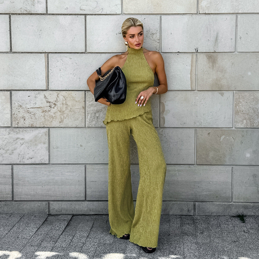Vereli Geweven Halter-Tweestuksset voor Dames