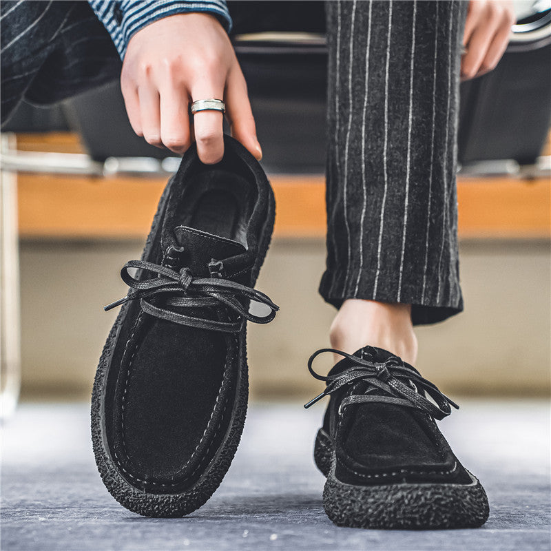 Heren Mocassinschoenen – Laag Model – Vetersluiting – Stevige Zool – Comfortabele Pasvorm