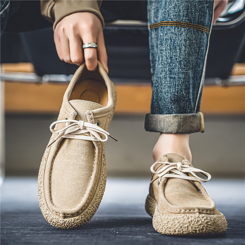 Heren Mocassinschoenen – Laag Model – Vetersluiting – Stevige Zool – Comfortabele Pasvorm