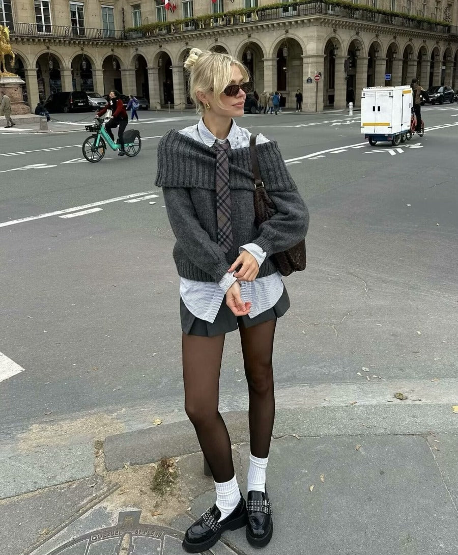 Isla Off-Shoulder Sweater | Knitted Casual Sweater