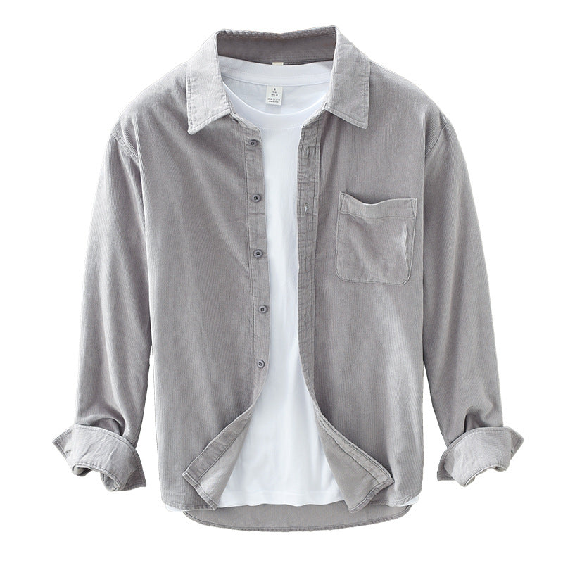Stijlvol Heren Corduroy Hemd