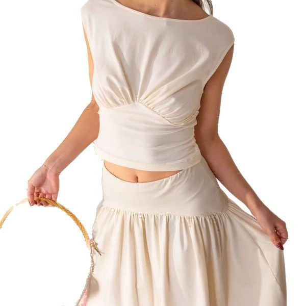 Stijlvolle crop top met verfijnde afwerking
