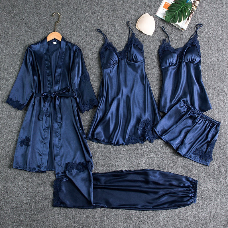 Elegant Satijnen Pyjamaset voor Dames