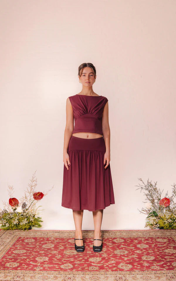 Stijlvolle crop top met verfijnde afwerking