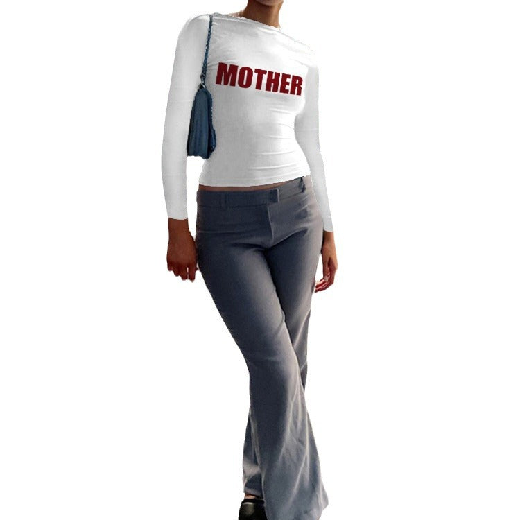 Trendy Dames Top – Met Opvallende Tekstopdruk