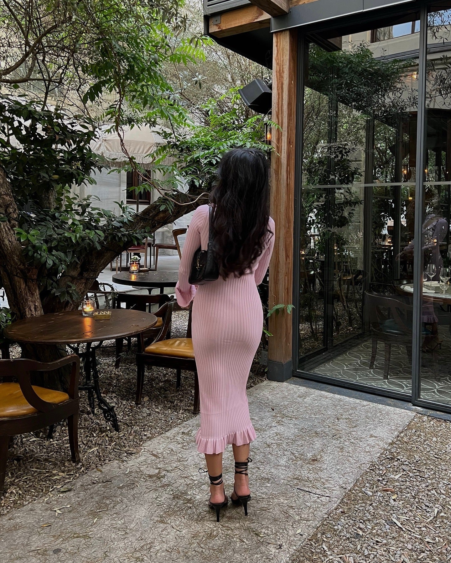 Elegante Gebreide Midi Jurk voor Dames