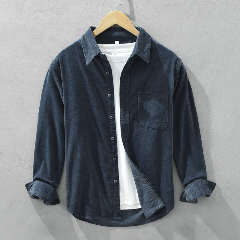 Stijlvol Heren Corduroy Hemd