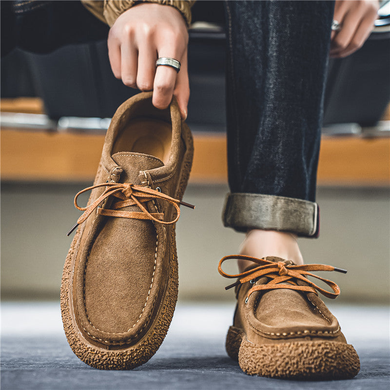 Heren Mocassinschoenen – Laag Model – Vetersluiting – Stevige Zool – Comfortabele Pasvorm