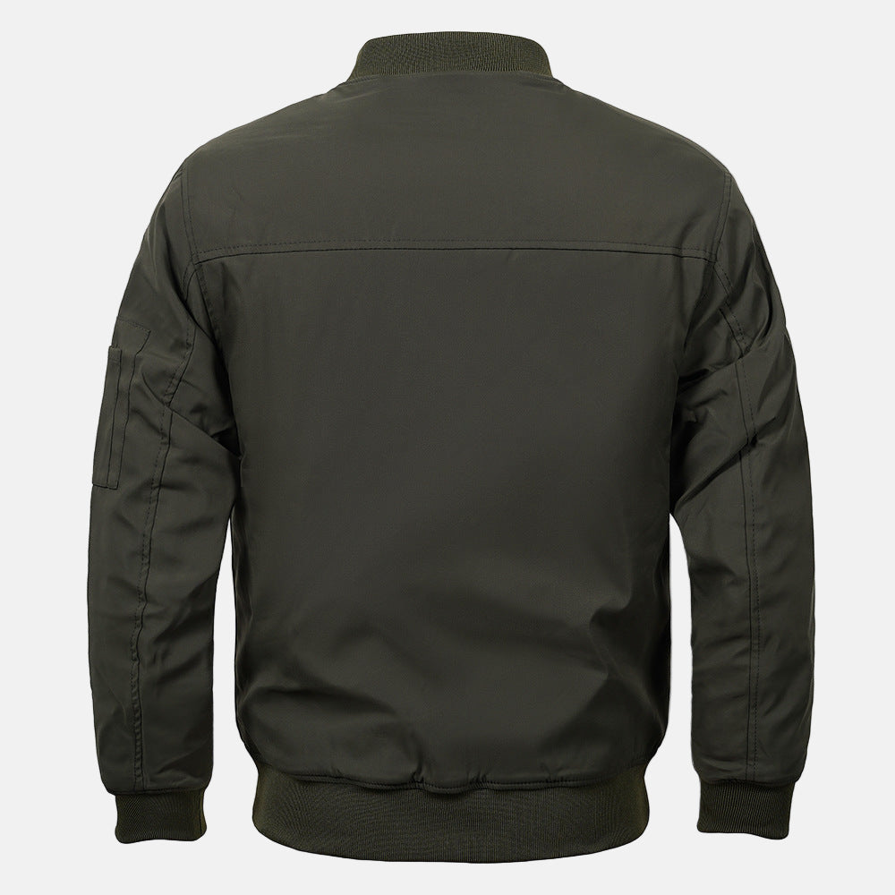 Men's bomber jacket - lightweight quilted lining - classic street style