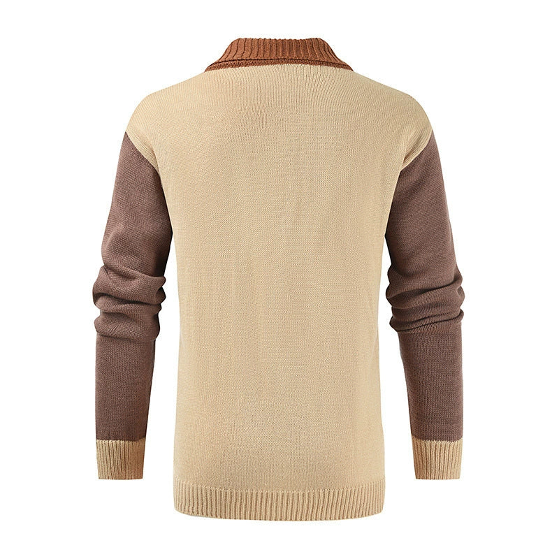 Men's Cardigan Vest – Regular Fit – Shawl Collar – Wool Look – Cable Knit Design