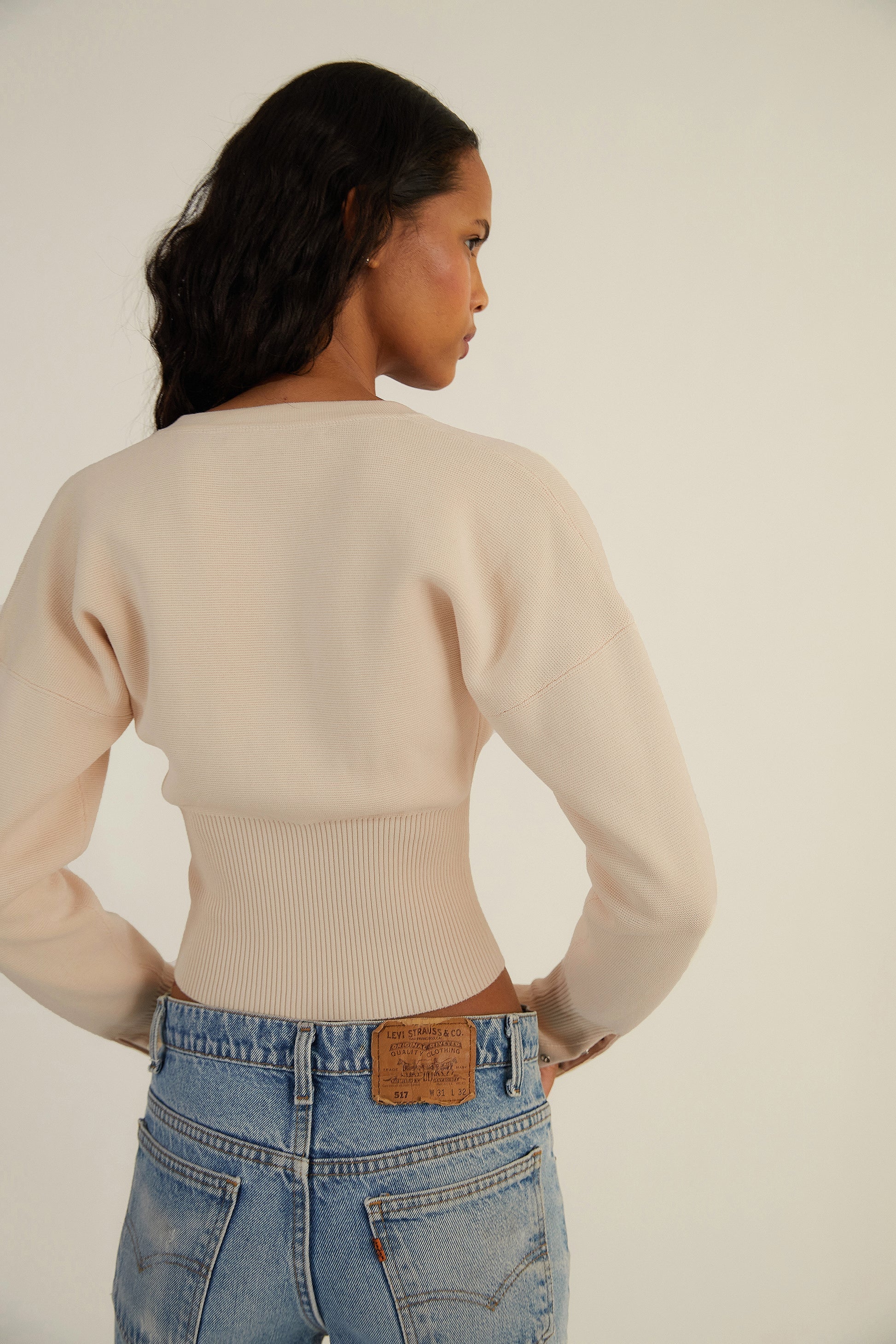 Chic Aria Sculpted Knit Cardigan voor dames