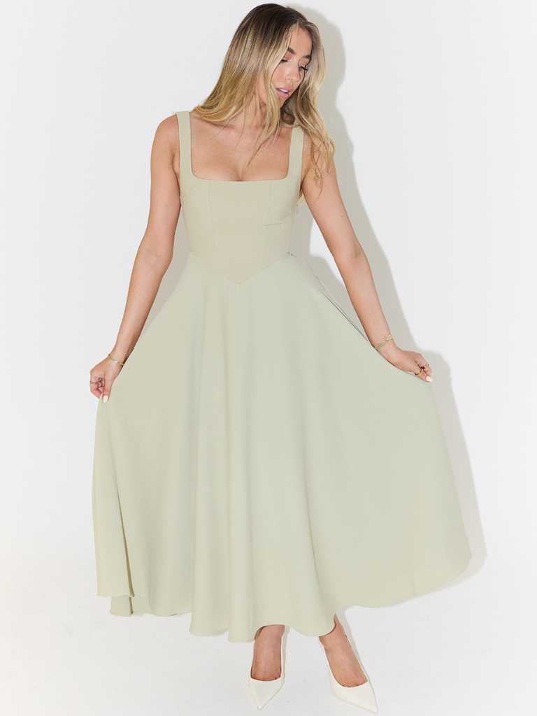 Elegante Casual Midi Jurk voor Dames