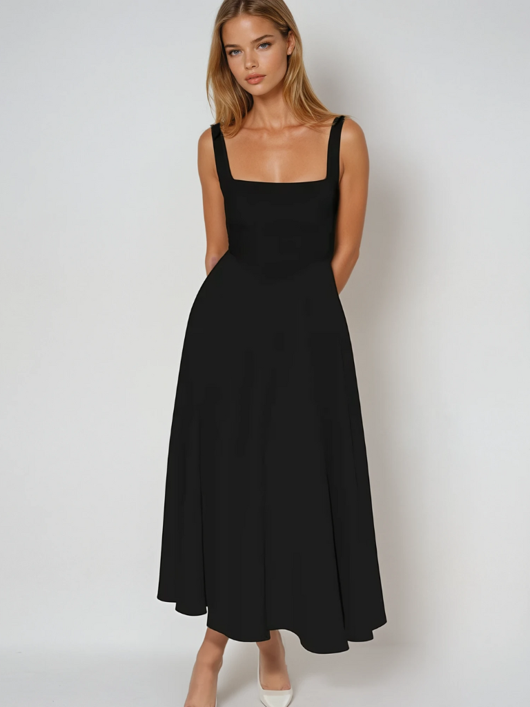 Elegante Casual Midi Jurk voor Dames