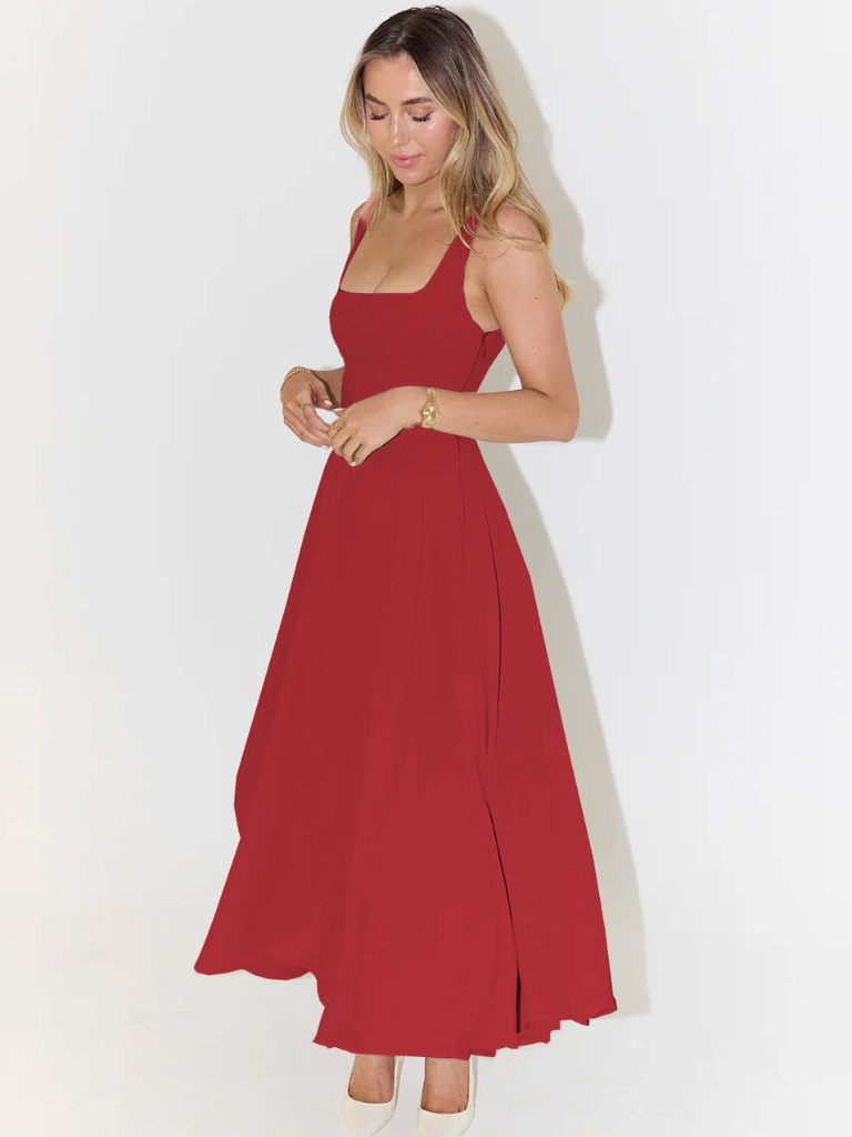 Elegante Casual Midi Jurk voor Dames